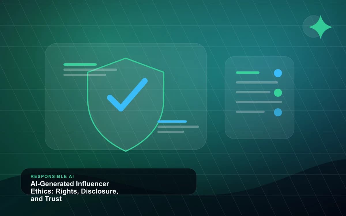 AI-Generated Influencer Ethics: Rights, Disclosure, and Trust