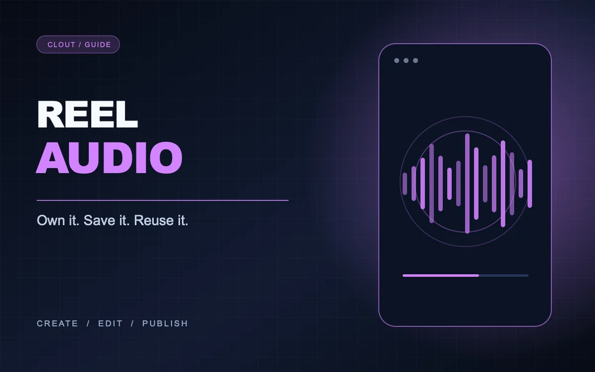 Illustration of a waveform for Instagram Reel audio