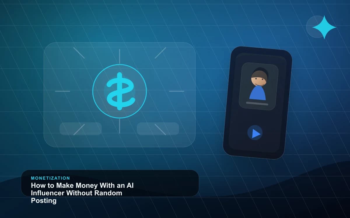 How to Make Money With an AI Influencer Without Random Posting