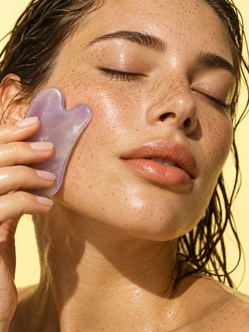 An intimate beauty campaign with your creator and product front and center